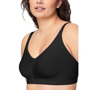 Warners Easy Does It Wireless Bra RM3911A Black Medium Lightly Lined Comfort NWT